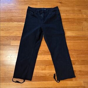 BESTIA Black Straight-Leg Jeans